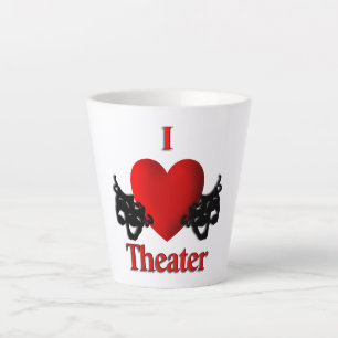 Tasse Latte I Heart Theatre