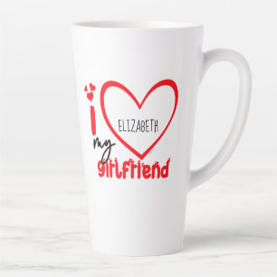Tasse Latte I Love My Girlfriend Photo Don