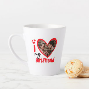 Tasse Latte I Love My Girlfriend Photo Don