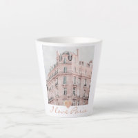 I Love Paris Architecture Bâtiment Vintage Latte