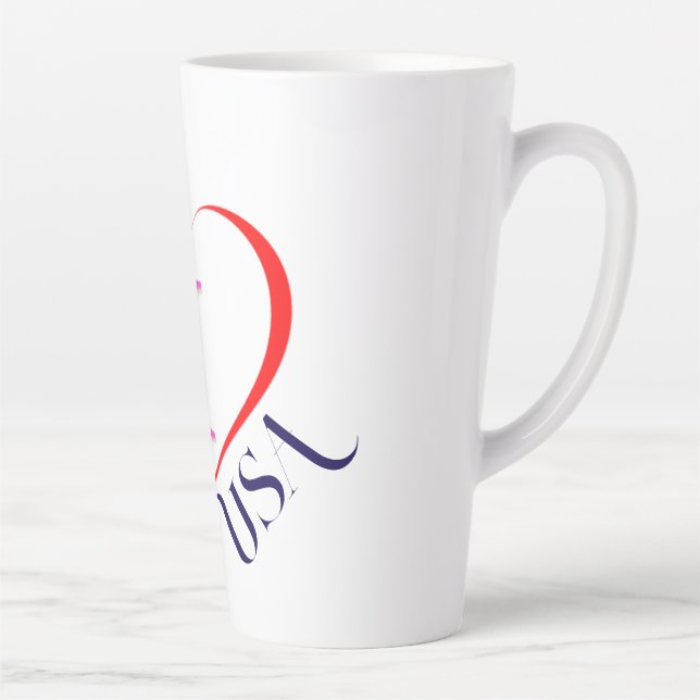 Tasse Latte I Love USA (Droite)