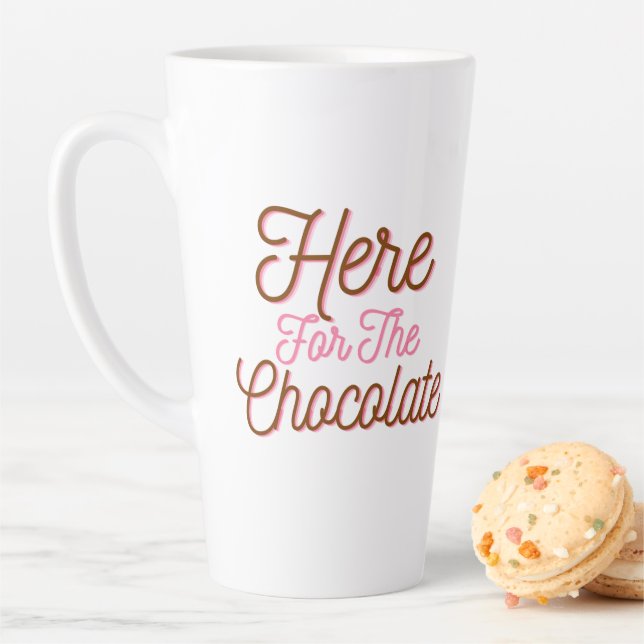 Tasse Latte Ici pour le chocolat (En situation)