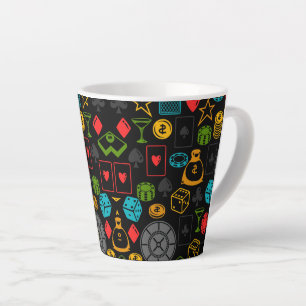 Tasse Latte Icônes de casino