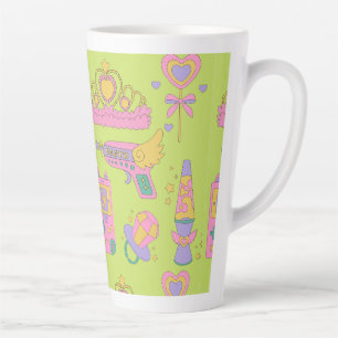 Tasse Latte icônes motifs 90 