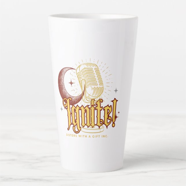 Tasse Latte IGNITE ! Marque Merch de SWAG Inc. (Devant)