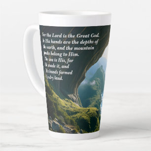 Tasse Latte Il est le Grand Dieu, Dieu & Création Verse