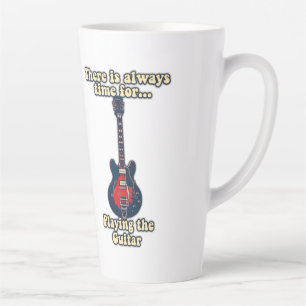 Tasse Latte Il est toujours temps de jouer de la guitare