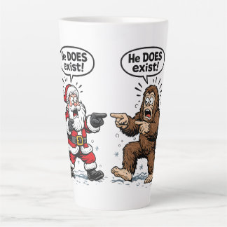 Tasse Latte Il existe! Santa & Bigfoot
