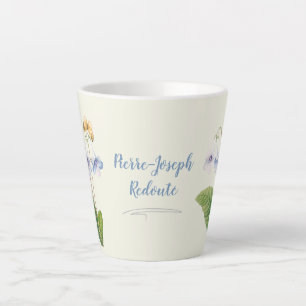 Tasse Latte Illustration botanique vintage de papillon floral
