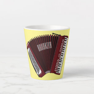 Tasse Latte Illustration d'accordion