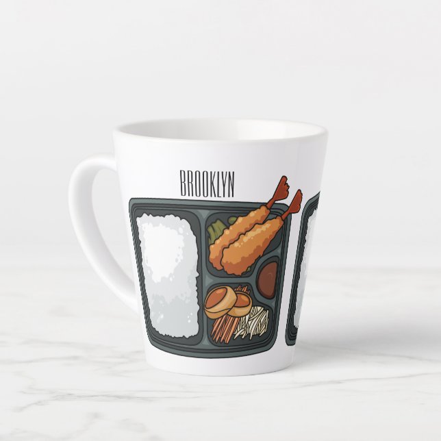 Tasse Latte Illustration de Bento (Angle gauche)