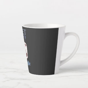 Tasse Latte Illustration de chat au café Sérénité Douce
