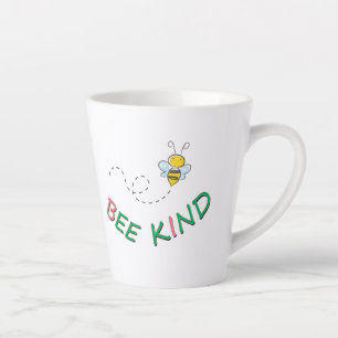 Tasse Latte Illustration de citation motivante et positive drô