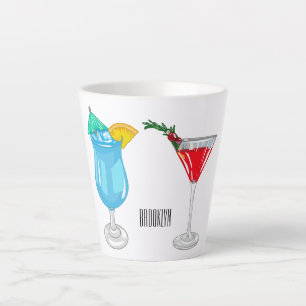 Tasse Latte Illustration de cocktail