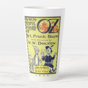 Tasse Latte Illustration de couverture de livre vintage du Mag