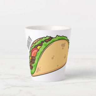 Tasse Latte Illustration de dessin sur Taco
