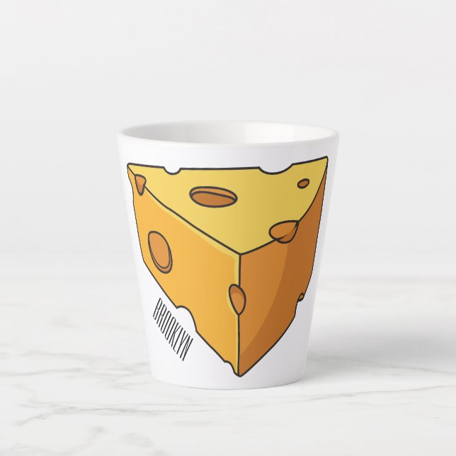 Tasse Latte Illustration de fromage (Devant)