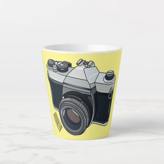 Tasse Latte Illustration de la caméra (Devant)