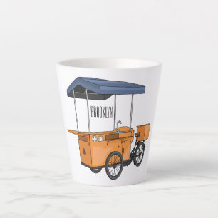 Tasse Latte Illustration de la carotte de vélo