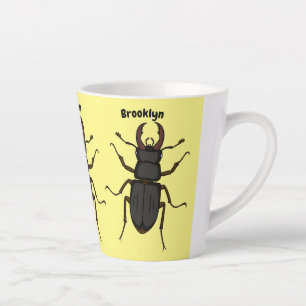 Tasse Latte Illustration de l'insecte du dendroctone du pin