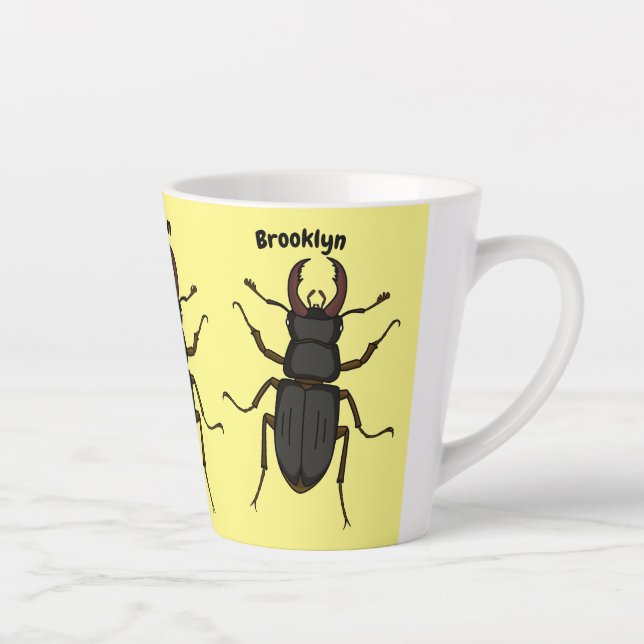Tasse Latte Illustration de l'insecte du dendroctone du pin (Droite)