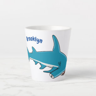 Tasse Latte Illustration de requin marteau