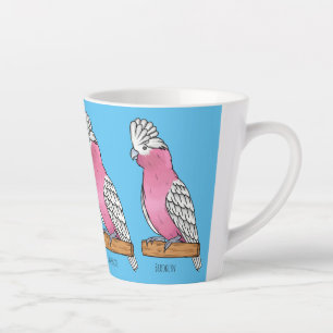 Tasse Latte Illustration d'oiseau de Galah