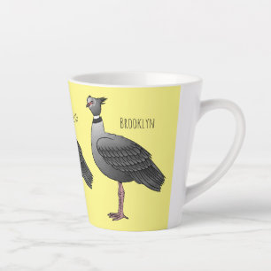 Tasse Latte Illustration d'oiseau du crieur du sud