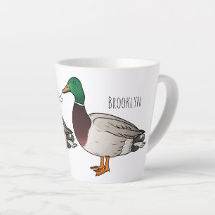 Tasse Latte Illustration du canard de Majard