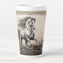 Illustration vintage du cheval