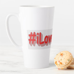 Tasse Latte "#iLoveITALY" Joli design. Commandez dès maintenan