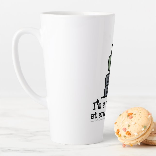 Tasse Latte I'm a Succulent at Error Handling Sticker - (En situation)