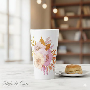 Tasse Latte Imaginaire floral