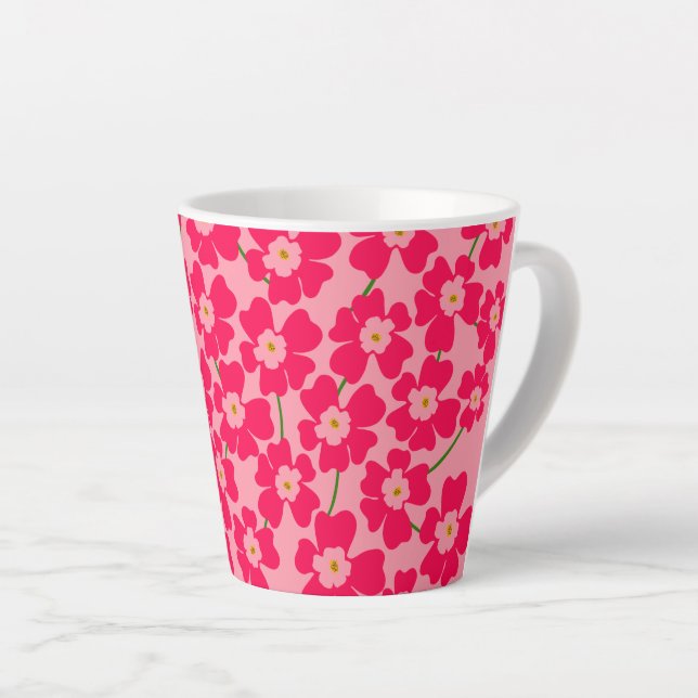 Tasse Latte Imaginaire rose magenta puissance (Angle droit)