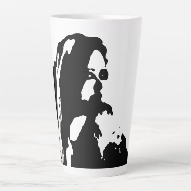 Tasse Latte Impolitesse de dévisager (Devant)