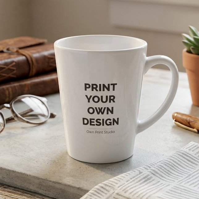 Tasse Latte Impression personnalisée | Impression de mes propr (Créateur téléchargé)