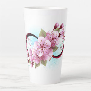 Tasse Latte Infinité avec les fleurs Sakura