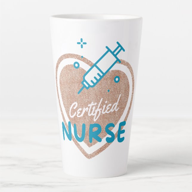 Tasse Latte Infirmière certifiée (Devant)