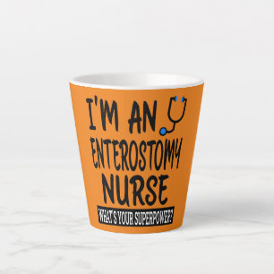 Tasse Latte Infirmière en entérostomie École d'infirmières drô