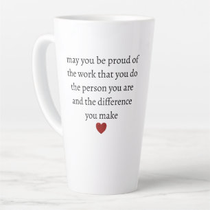 Tasse Latte Infirmière enseignante mère appréciation fière Mer