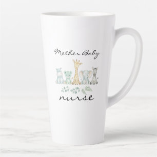 Tasse Latte Infirmière Mère Bébé Safari Animaux de la Jungle G