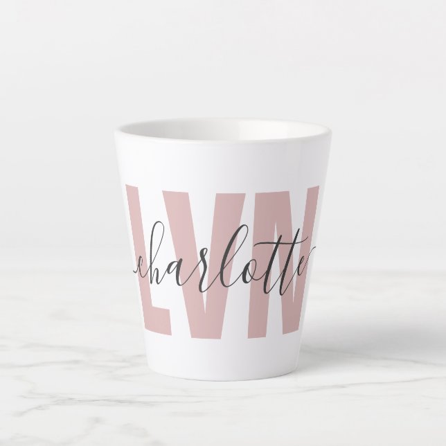 Tasse Latte Infirmière professionnelle Chic LVN personnalisée (Devant)