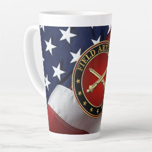 Tasse Latte Insigne de la Branche d'Artillerie de Camp Édition