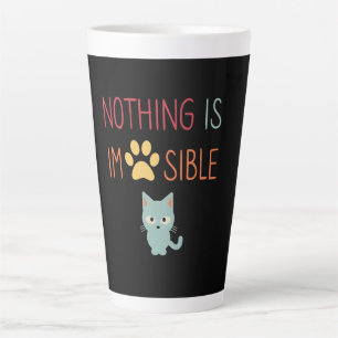 Tasse Latte Inspirant motivationnel chat mignon