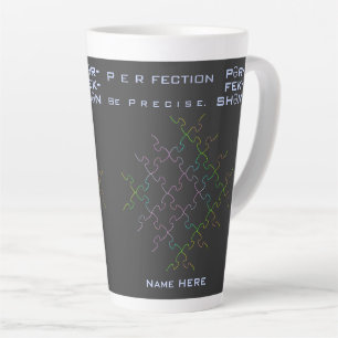 Tasse Latte Inspiration Autisme Perfection Puzzle