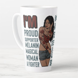 Tasse Latte Inspiration motivation positive reine noire