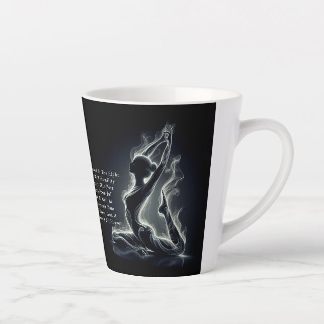 Tasse Latte Instructeur de Yoga Reiki Pose King Pigeon à une j (Droite)