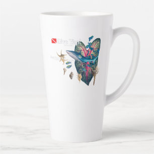 Tasse Latte Invitation tropicale