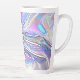 Tasse Latte Iridescent Shiny Metallic Fabric, Teal Gold Purple
