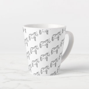 Tasse Latte Iris Horse